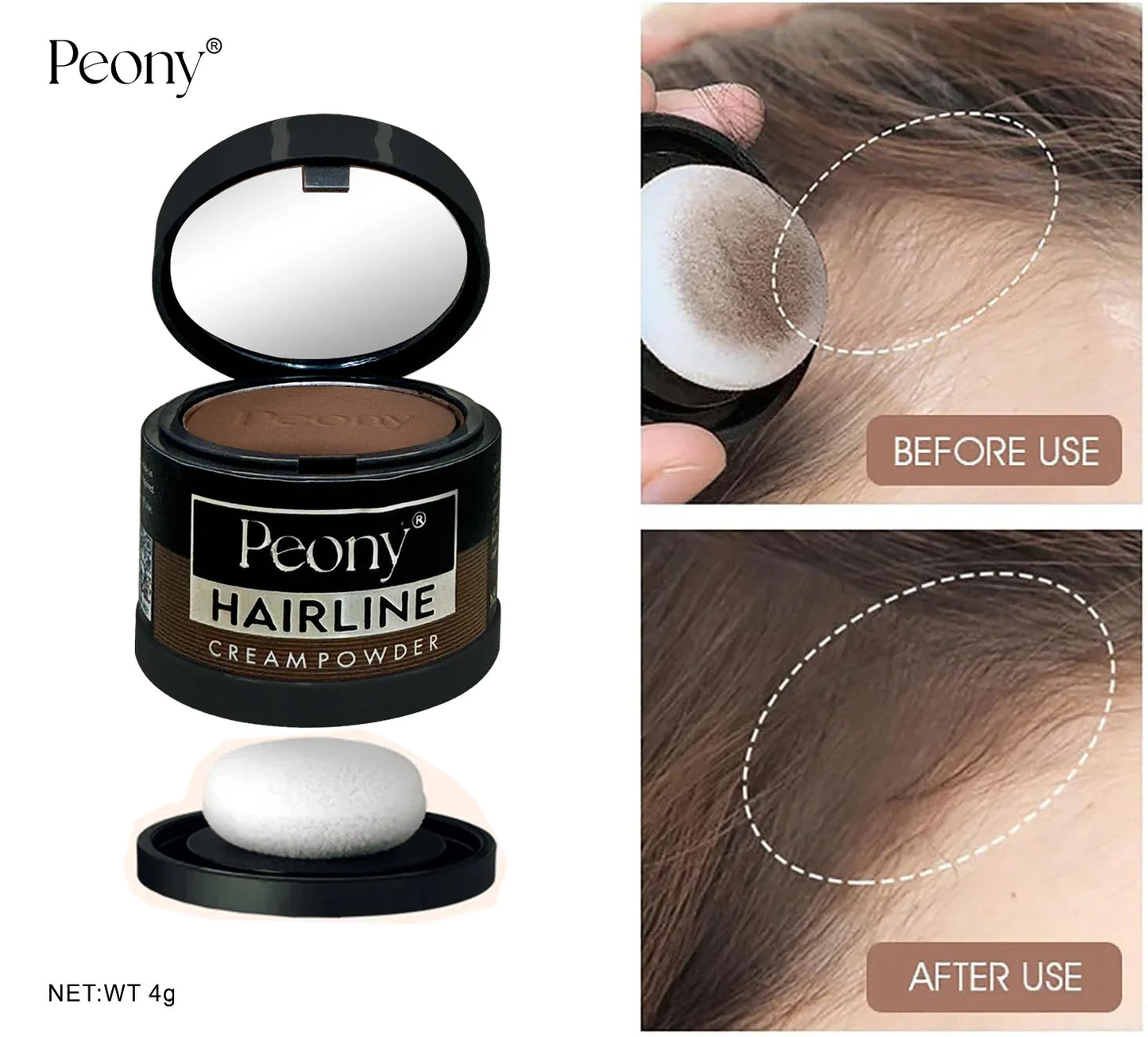 2in1 Hairline Powder with 3 Extra Eyebrow Stencils