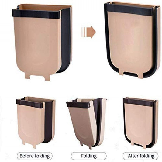Big size Hanging Trash Can Kitchen Cabinet Door Collapsible Dust Bin, Hanging Trash Holder Dustbin