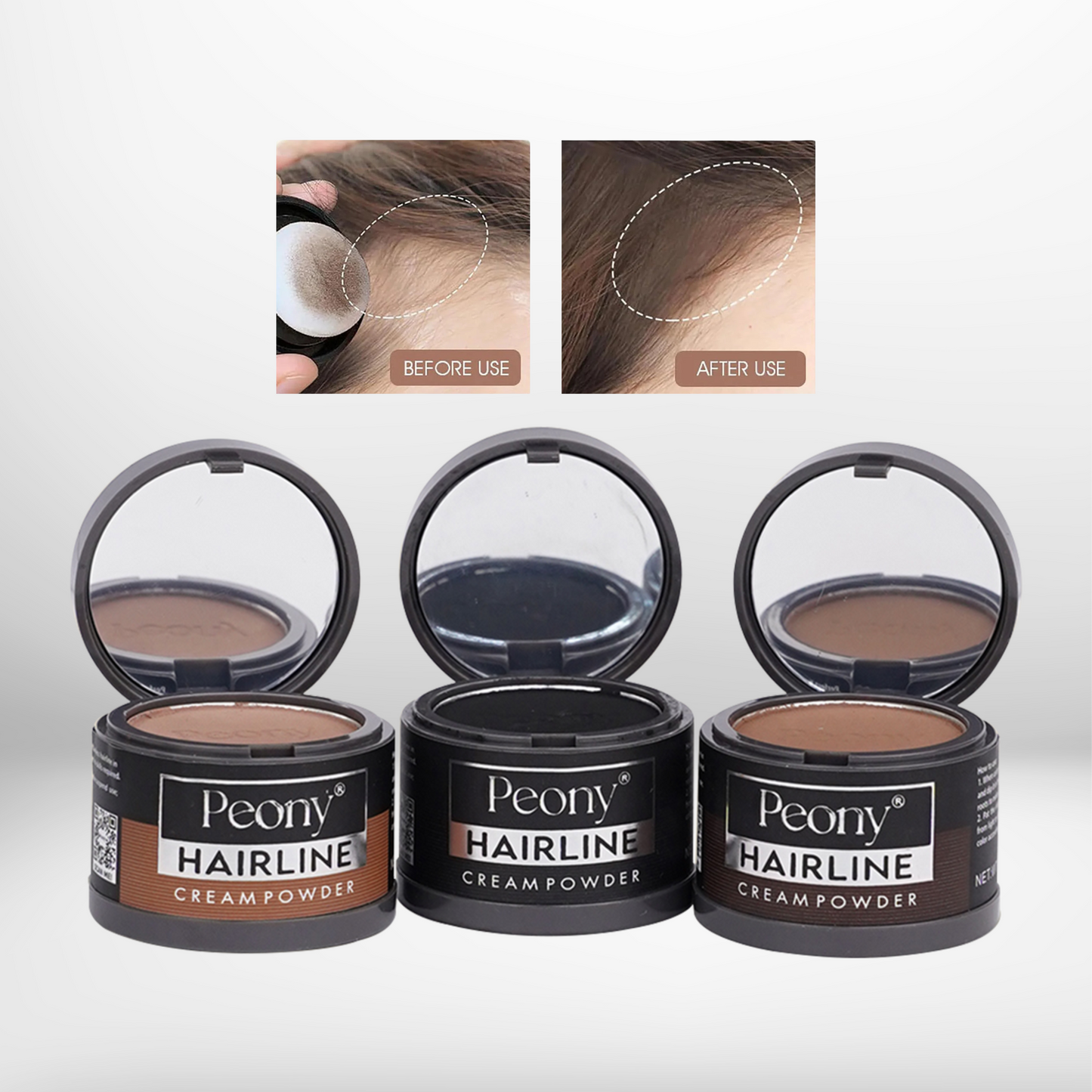 2in1 Hairline Powder with 3 Extra Eyebrow Stencils