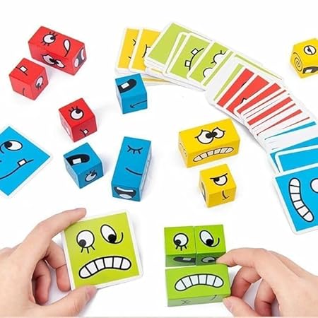 Crazy Face Challenge Game with Flash Cards | Hilarious Face-Making Board Game for Kids & Families | Fun & Interactive Family Challenge Game for Parties