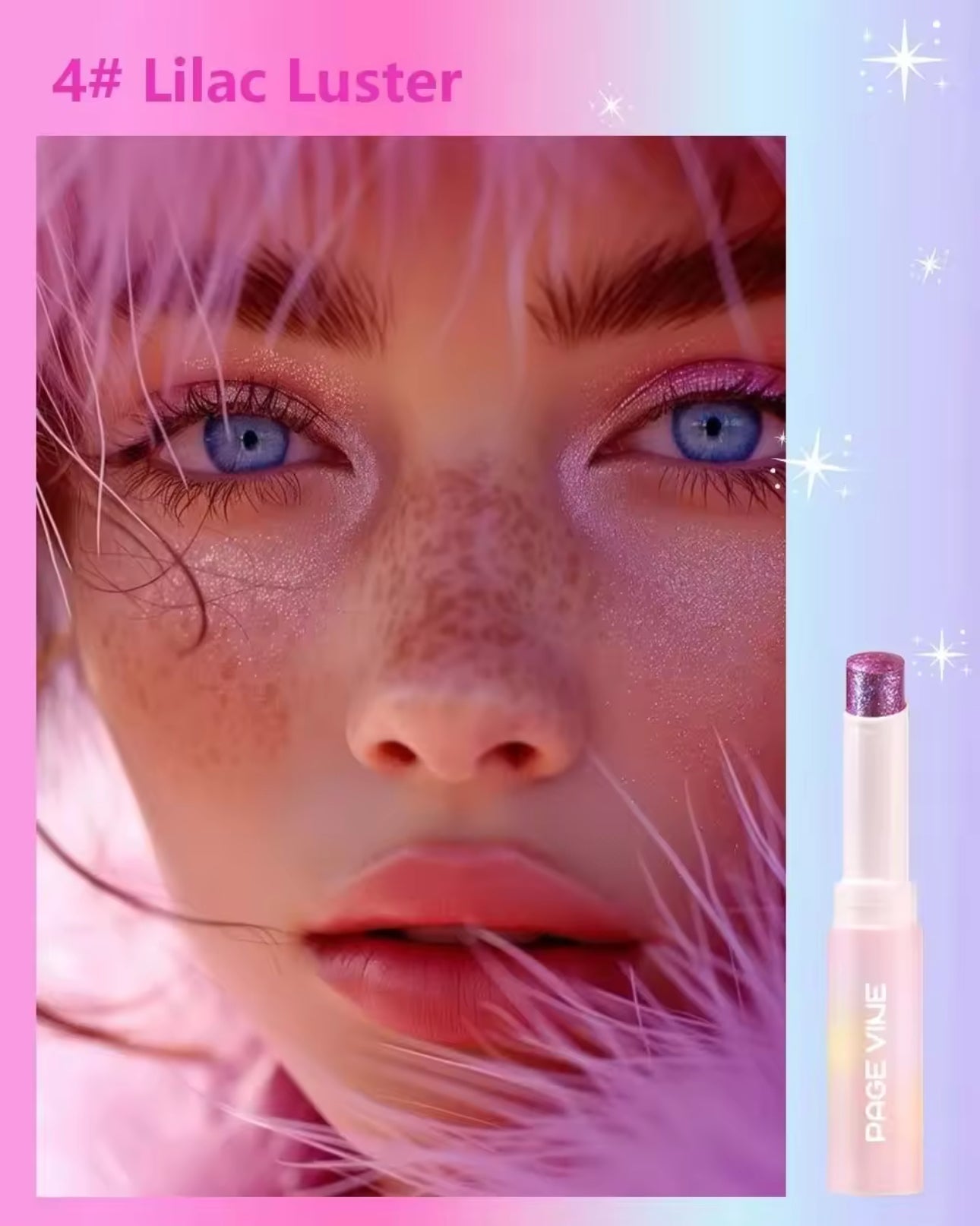 HUDAMOJI- glitter jelly eyeshadow stick -6 Colours