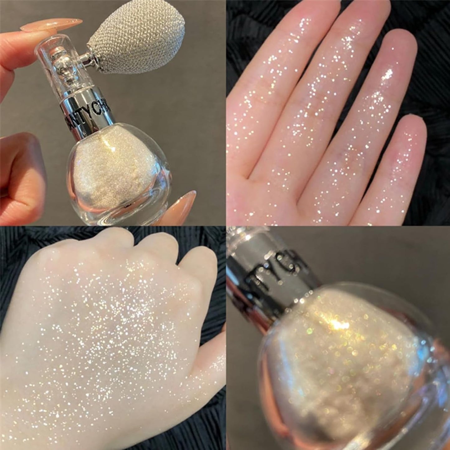 Original AnyLady Diamond Highlighter Powder Spray Waterproof High Gloss Glitter Body Bronzer Highlight Powder Face Contour Illuminator Makeup