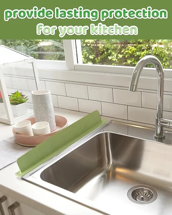 Silicone Kitchen Sink Splash Guard Oil-Proof with Suction