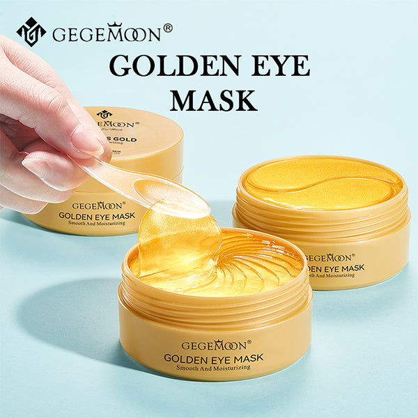 GEGEMOON Gold Hydrating Smooth Eye Mask – Anti-Aging Under Eye Patches for Puffiness, Dark Circles, and Hydration 60 pieces