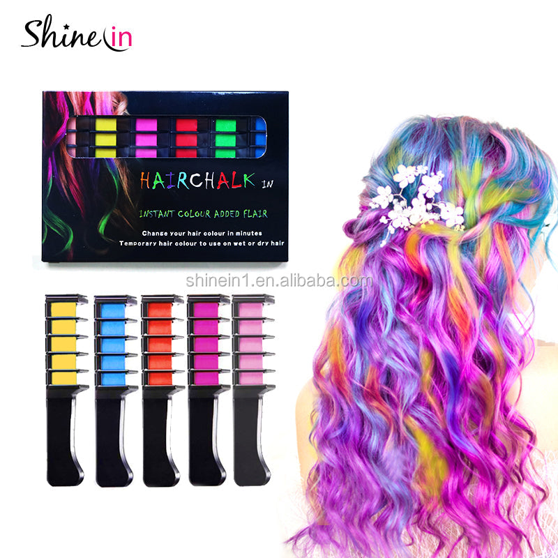 DIY Temporary Hair Chalk Comb